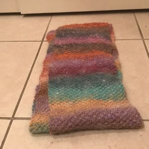 Beautiful multi color scarf with matching hat